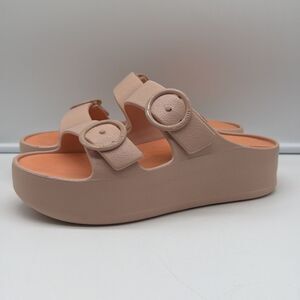 Lemon Jelly Gaia Platform Sandals Slides Rose/Peach Size 36 (US 6)